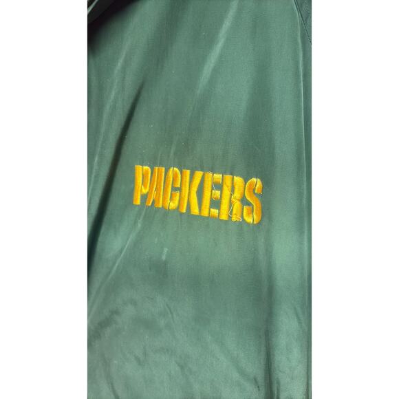 Vintage green bay packers jacket by Reebok, NFL on field team apparel - Picture 3 of 8